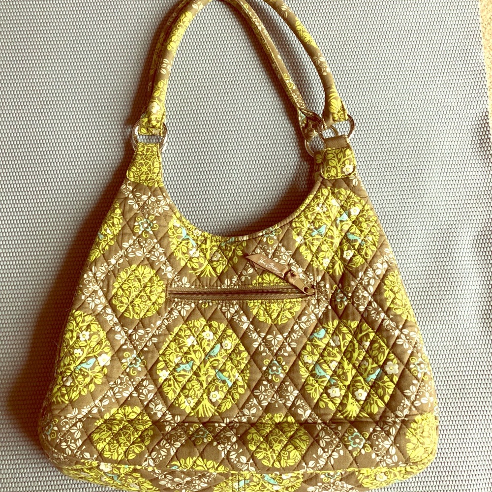 Vera Bradly green tote bag.